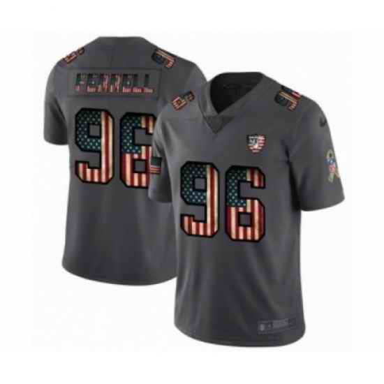 Nike Raiders 96 Clelin Ferrell 2019 Salute To Service USA Flag Fashion Limited Jersey